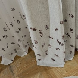 Tenda Oscurante Nordica Su Misura, In Jacquard Spina Di Pesce Per Soggiorno E Camera Da Letto