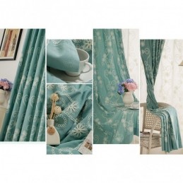 Tenda Ricamata Con Pianta, Su Misura, In Stile Nordico, In Cotone, Per Soggiorno, Camera Da Letto