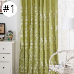 Tenda Ricamata Con Pianta, Su Misura, In Stile Nordico, In Cotone, Per Soggiorno, Camera Da Letto