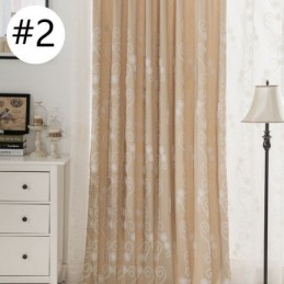 Tenda Ricamata Con Pianta, Su Misura, In Stile Nordico, In Cotone, Per Soggiorno, Camera Da Letto