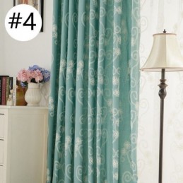 Tenda Ricamata Con Pianta, Su Misura, In Stile Nordico, In Cotone, Per Soggiorno, Camera Da Letto