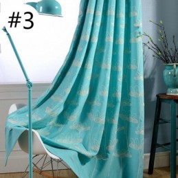 Tenda Oscurante Nordica Su Misura Con Pianta Ricamata Per Soggiorno E Camera Da Letto