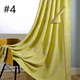 Tenda Oscurante Nordica Su Misura Con Pianta Ricamata Per Soggiorno E Camera Da Letto