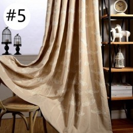 Tenda Oscurante Nordica Su Misura Con Pianta Ricamata Per Soggiorno E Camera Da Letto