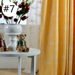Tenda Oscurante Nordica Su Misura Con Pianta Ricamata Per Soggiorno E Camera Da Letto