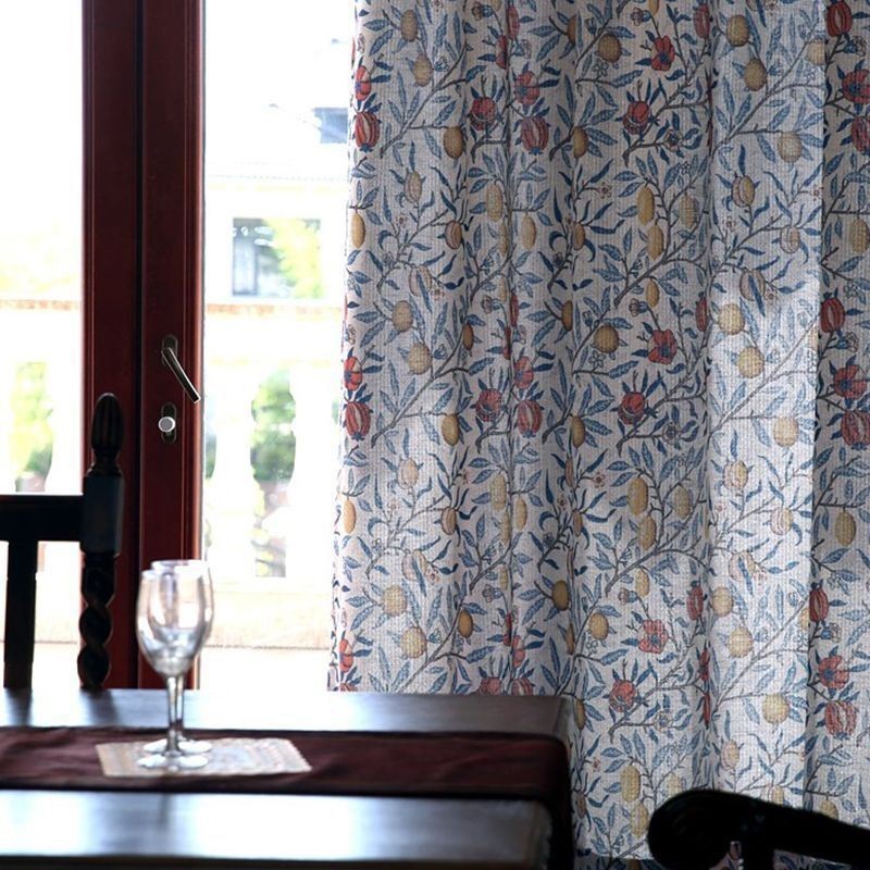 Tenda Con Stampa Vegetale Su Misura, Oscurante Minimalista Per Soggiorno E Camera Da Letto