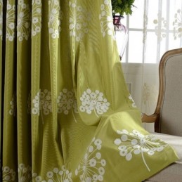 Tenda Oscurante In Cotone Su Misura Con Motivo Nordico A Dente Di Leone Ricamato Per Soggiorno E Camera Da Letto