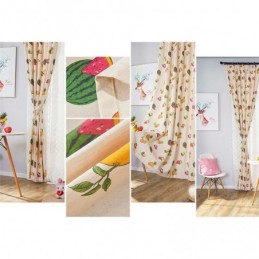 Tende Oscuranti In Cotone Nordico Con Stampa Di Frutta Per Soggiorno E Camera Da Letto