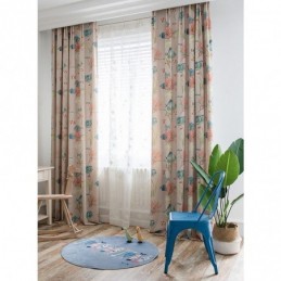 Tende Oscuranti In Cotone Per Bambini, Stile Mondo Sottomarino Stampato