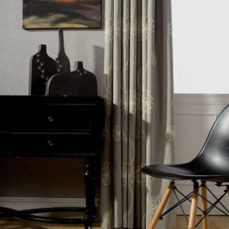 Tenda Oscurante Su Misura, Tenda Nordica Ricamata Per Soggiorno, Camera Da Letto