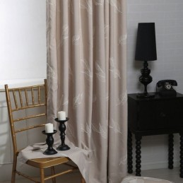 Tenda Oscurante In Cotone Su Misura, Con Foglia Nordica Ricamata, Per Soggiorno, Camera Da Letto