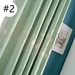Tenda Oscurante In Cotone Su Misura, Motivo Nordico Con Pianta Ricamata, Per Soggiorno, Camera Da Letto