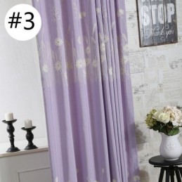 Tenda Oscurante In Cotone Su Misura, Motivo Nordico Con Pianta Ricamata, Per Soggiorno, Camera Da Letto