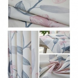 Tenda Oscurante In Cotone Su Misura, Stile Nordico, Con Stampa Vegetale, Per Soggiorno, Camera Da Letto