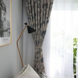 Tende Oscuranti In Cotone E Lino Con Stampa Nordica Per Soggiorno E Camera Da Letto