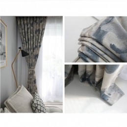 Tende Oscuranti In Cotone E Lino Con Stampa Nordica Per Soggiorno E Camera Da Letto