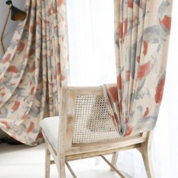 Tende Oscuranti In Cotone E Lino Con Stampa Nordica Per Soggiorno E Camera Da Letto