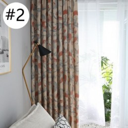 Tende Oscuranti In Cotone E Lino Con Stampa Nordica Per Soggiorno E Camera Da Letto