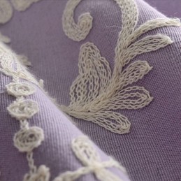 Tenda Oscurante In Cotone Europeo Su Misura Con Ricamo Floreale