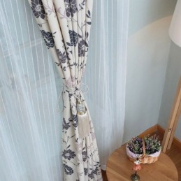 Tende Oscuranti In Cotone Nordico Con Stampa Floreale Per Soggiorno E Camera Da Letto
