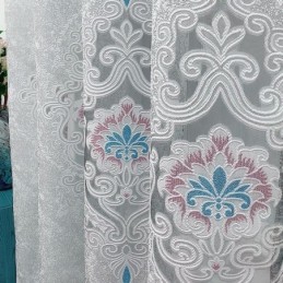 Tenda Oscurante Ricamata Su Misura, Stile Europeo, Con Motivo Floreale, Per Soggiorno