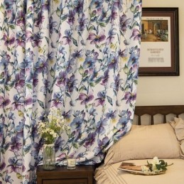 Tenda Su Misura, Tenda Stampata Floreale, Tende Americane Semi-Oscuranti