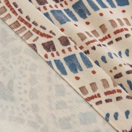 Tende Stampate In Policotone Con Motivo Vintage Americano, Oscuranti