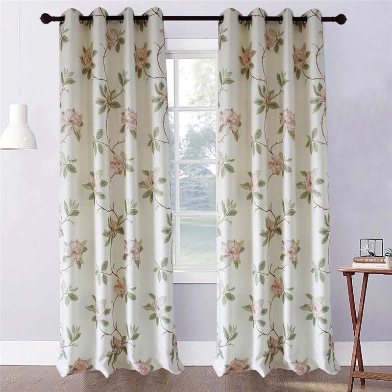 Tenda A Forma Di Peonia Rosa, Su Misura, Con Stampa Semplice E Rurale, Per Camera Da Letto E Soggiorno.