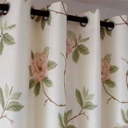 Tenda A Forma Di Peonia Rosa, Su Misura, Con Stampa Semplice E Rurale, Per Camera Da Letto E Soggiorno.