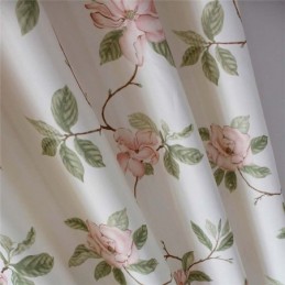 Tenda A Forma Di Peonia Rosa, Su Misura, Con Stampa Semplice E Rurale, Per Camera Da Letto E Soggiorno.