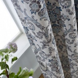 Tenda Retrò Su Misura, Tenda Da Camera Da Letto Con Ricamo Europeo