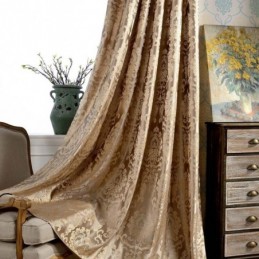 Tenda Oscurante Europea Max Su Misura, Tenda Di Lusso In Damasco Jacquard Per Camera Da Letto