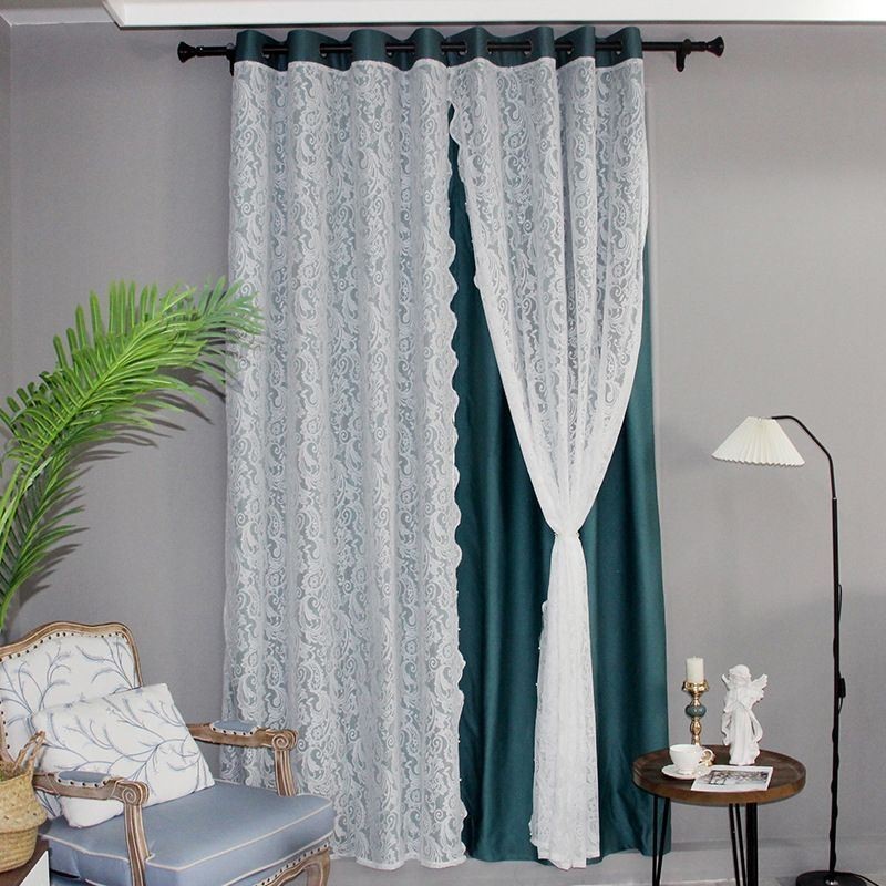 Tenda Oscurante In Stile Nordico Su Misura, Tenda In Tessuto Jacquard Vegetale Integrato