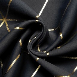 Tenda Oscurante Su Misura, Stile Nordico, Con Motivo Geometrico Bronzato, Per Soggiorno, Camera Da Letto