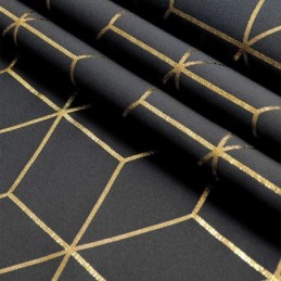 Tenda Oscurante Su Misura, Stile Nordico, Con Motivo Geometrico Bronzato, Per Soggiorno, Camera Da Letto
