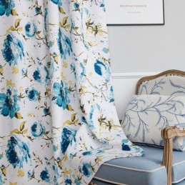 Tende Oscuranti Stampate Floreali In Stile Nordico Per Soggiorno E Camera Da Letto
