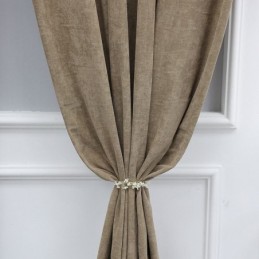 Tenda Oscurante In Ciniglia Tinta Unita, Su Misura, Stile Nordico, Per Soggiorno E Camera Da Letto.