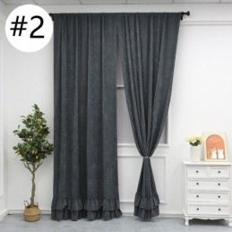 Tenda Oscurante In Ciniglia Tinta Unita, Su Misura, Stile Nordico, Per Soggiorno E Camera Da Letto.