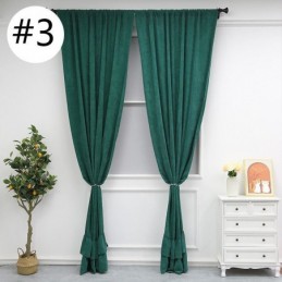 Tenda Oscurante In Ciniglia Tinta Unita, Su Misura, Stile Nordico, Per Soggiorno E Camera Da Letto.