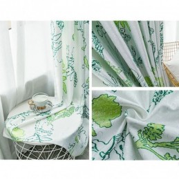 Tenda Oscurante Con Stampa Di Foglie Nordiche, Su Misura, Per Soggiorno E Camera Da Letto