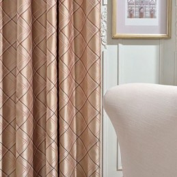 Tenda Oscurante Nordica Su Misura, Tenda Jacquard A Rombi Per Soggiorno E Camera Da Letto