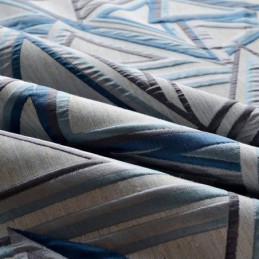 Tenda Oscurante In Lino Su Misura, Stile Nordico Geometrico Jacquard Per Soggiorno, Camera Da Letto