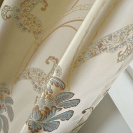 Tende Oscuranti In Stile Europeo, Tenda Jacquard Floreale, Tenda Su Misura Per Soggiorno E Camera Da Letto