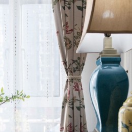 Tenda Oscurante In Cotone E Lino Nordico Su Misura, Con Stampa Di Piante, Per Soggiorno, Camera Da Letto