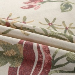 Tenda Oscurante In Cotone E Lino Nordico Su Misura, Con Stampa Di Piante, Per Soggiorno, Camera Da Letto