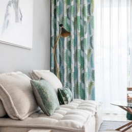 Tende Oscuranti Nordiche Con Stampa A Foglia Di Felce Per Soggiorno E Camera Da Letto