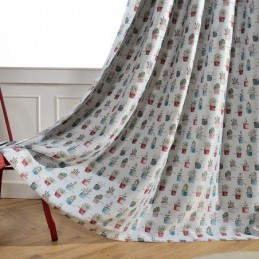 Tenda Oscurante Nordica Su Misura Con Stampa Di Piante In Vaso Per Soggiorno E Camera Da Letto