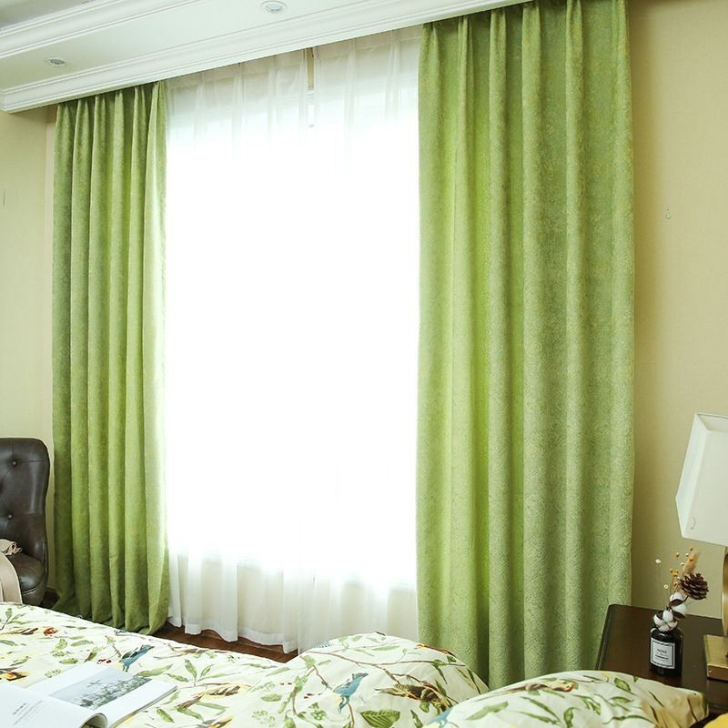 Tenda Oscurante Su Misura, Tinta Unita, In Jacquard Nordico, Per Soggiorno, Camera Da Letto