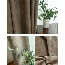 Tenda Oscurante Su Misura, Tinta Unita, In Jacquard Nordico, Per Soggiorno, Camera Da Letto
