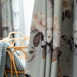 Tende Oscuranti Nordiche Con Stampa Floreale Per Soggiorno E Camera Da Letto